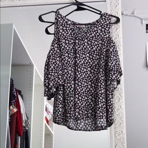 Floral on/off the shoulder top